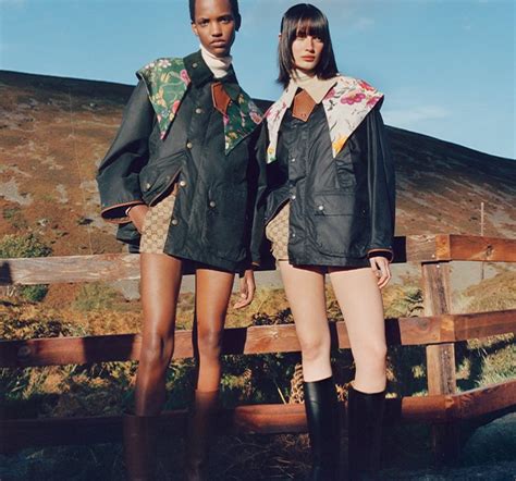 barbour x gucci